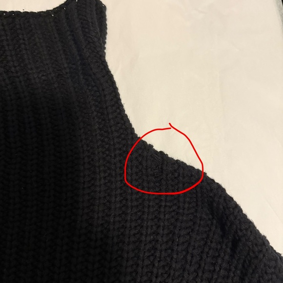 FREE PEOPLE Swim Too Deep Turtleneck Sweater Black Small - Picture 6 of 7